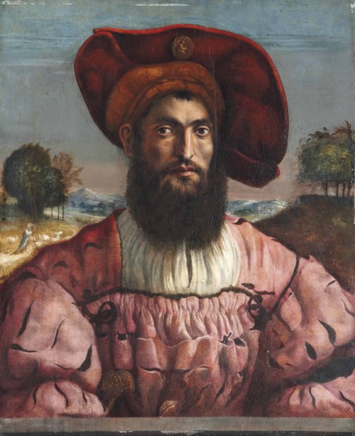 history-of-fashion:  16th century Follower of Dosso Dossi - Half-length