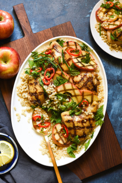 fattributes:  Grilled Chicken and Apples with Couscous 