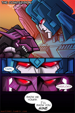 coralusblog:  maelikki:  Overlord and Tarn comparing their d…