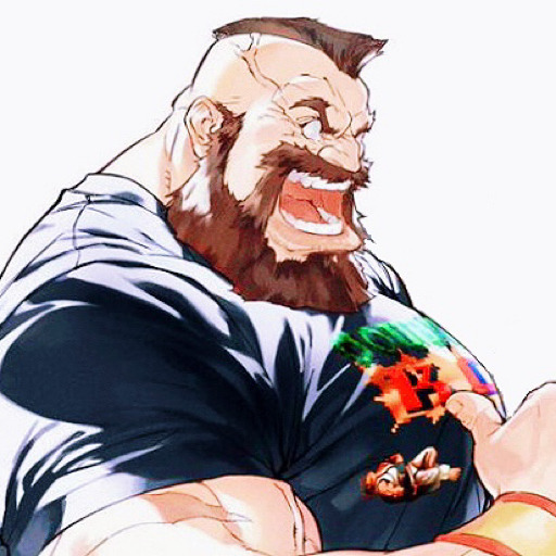 zangief: Me: hey how’re you doin? Gay bear struggling not to