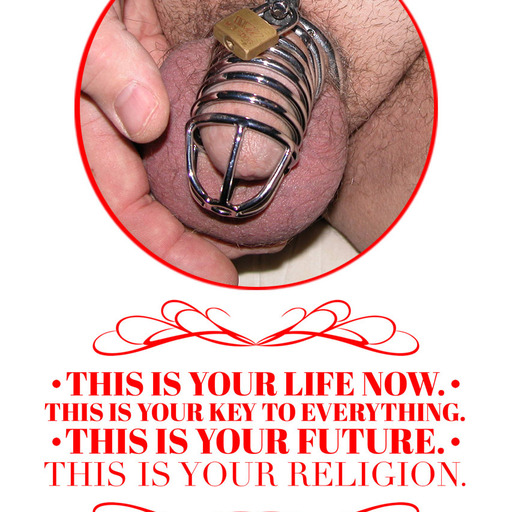 lockedbyher:  chastedevotedhubby:  ilovesharing69:  A cuckold
