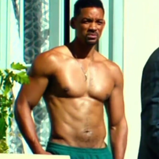 becauseireallylikeit:  blackmxn: Will Smith nude I will never