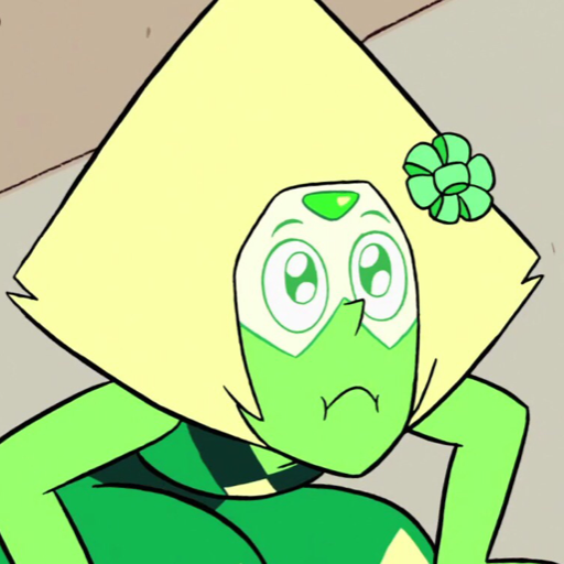 pearl-amethyst-garnet:  Current mood: Peridot discovering a mirror