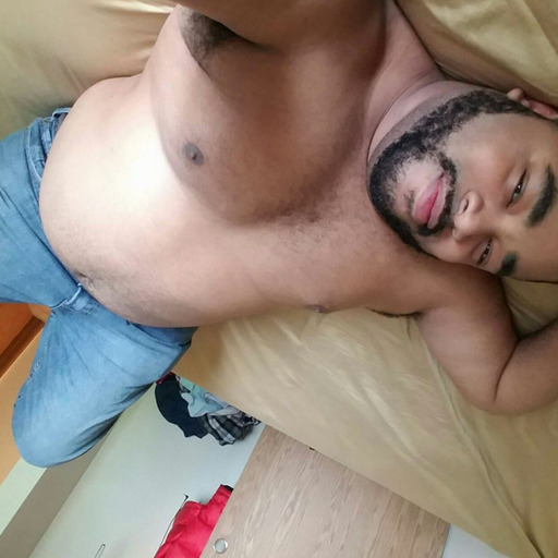 Thick daddy bear releases tension between his legs. 
