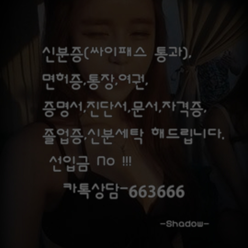 각종 민증 면허증 학생증 보건증 서류 내역서