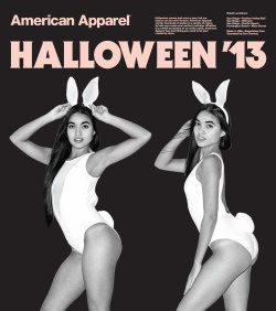 americanapparel:  americanapparel:  Nathaly in Bunny Ears for