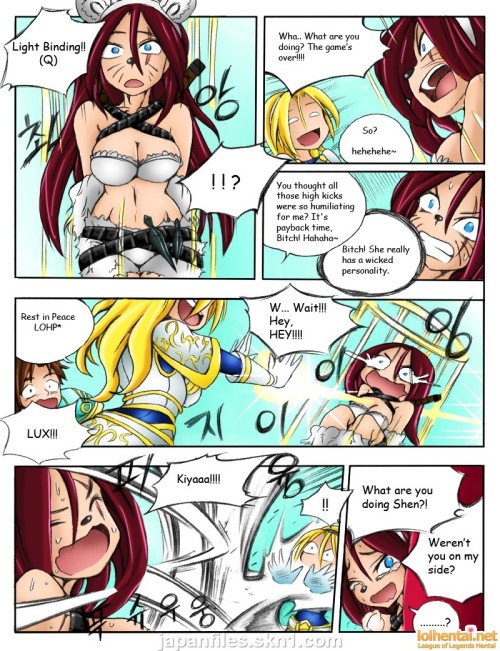 http://www.imagefap.com/pictures/4766833/1-Kimmundo-When-Servers-go-Down-League-of-Legends-Hentai-English Read the full adventure!