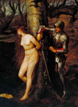 via-appia:  The Knight Errant, 1870  John Everett Millais (1829