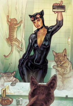  Catwoman #34 Selfie Variant by Stephane Roux   #meow indeed.