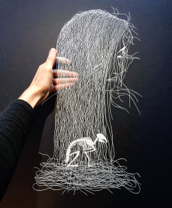 itscolossal:  New Meticulous Cut Paper Illustrations by Maude