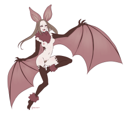 gyarusatan:  more ko-fi doodles.Anons wanted A cute bat-chan