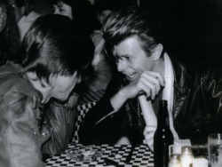 icky-pop:  Iggy Pop and David Bowie in Royal Oak, June 1990,