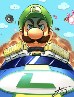 quarantinedideas:  WOOOO!! Finished that Luigi pic. Hope it appeases