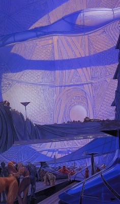 translucentmind:  Dyson Sphere concept // Syd Mead 