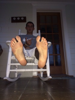 captain-guy-feet:  gayfootblog:  rocking chair…  Want more