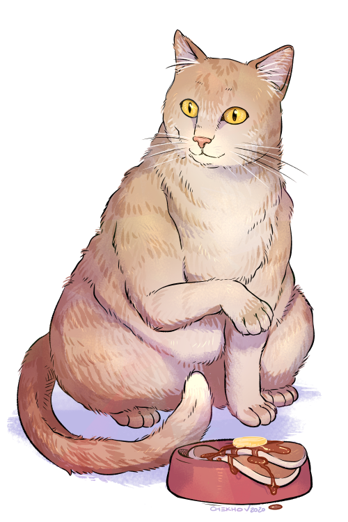 chekhovdraws: A pet portrait commission for the lovely @nacrepearl