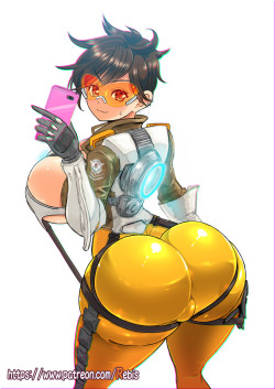 rebisdungeon:  Tracer Pinup!! I can’t wait for release date