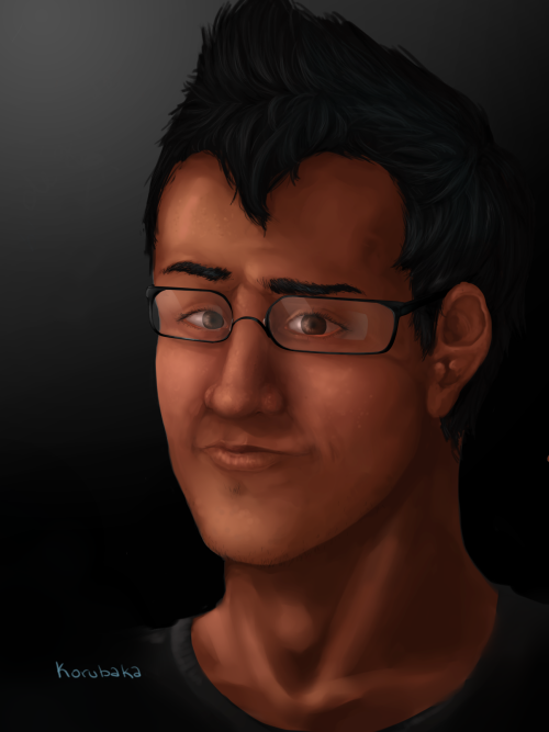 korubakasdrawings:  Mark’s face because why not. enjoi! Korubaka©
