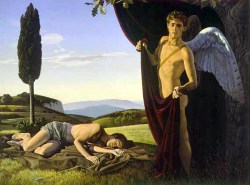 Landscape with Eros and Endymion by David Ligare