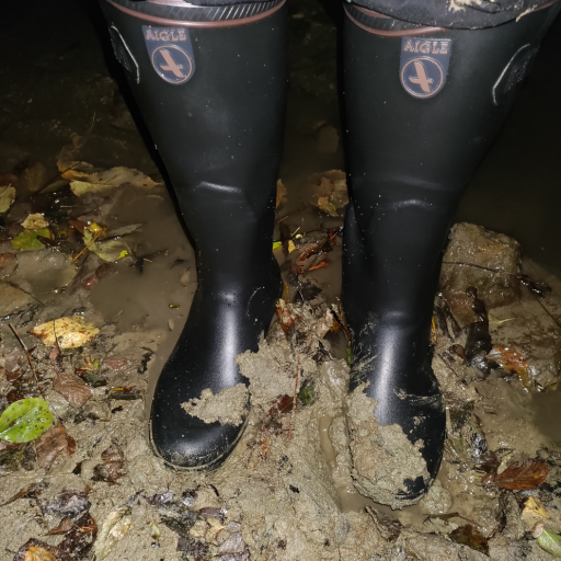 gumbootslover:Meine Aigle Stiefel nach dem ersten Einsatz im