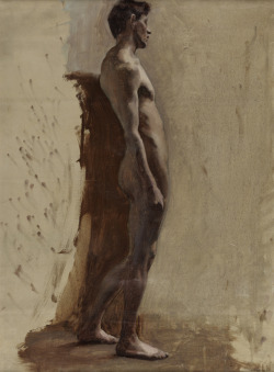 pintoras:Lucy Hayward Barker (American, 1872 - 1948): Male Nude