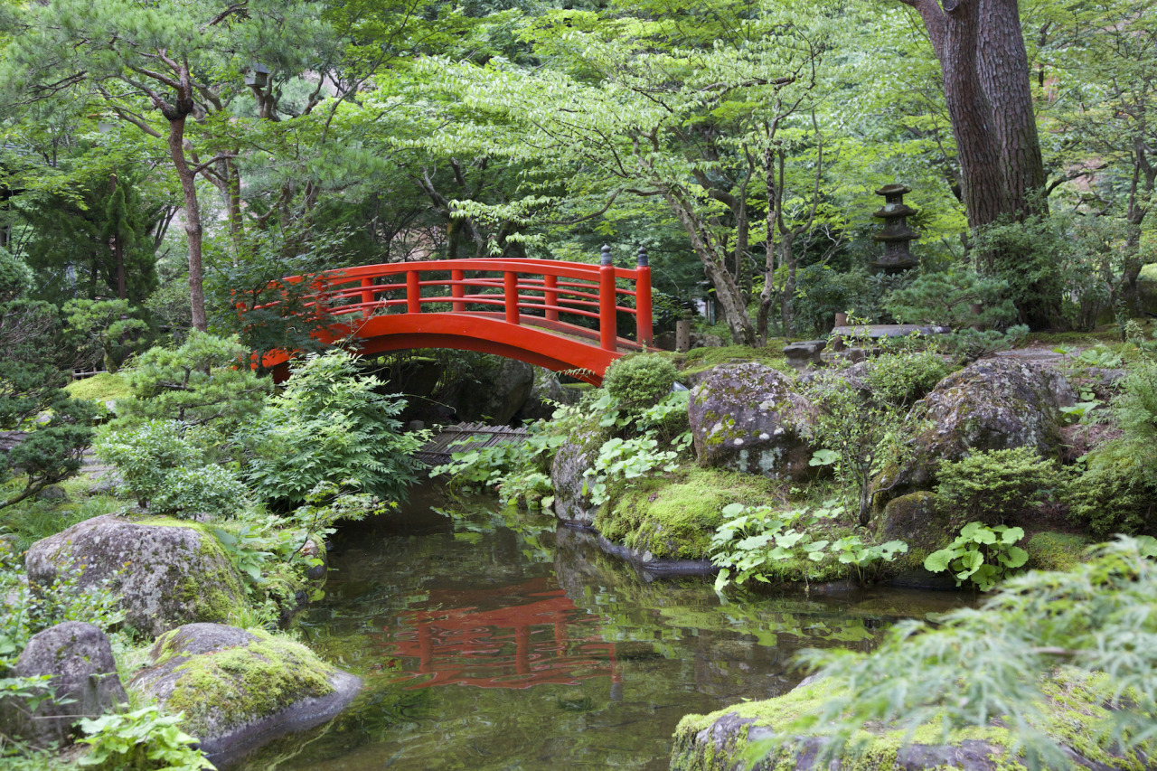 <p>Tsuchiyu Onsen Garden in Fukushima Prefecture. A storybook layout.</p>