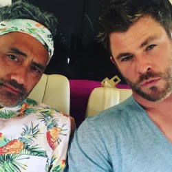 waititi: markruffalo: Just rolled into town with these two bad
