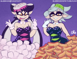 bluebrushnsfw: Commission: Splatfest Fatfest For Slots of the Squid Sister’s having a little 1v1 splatfest for themselves :3c I accepted this commission around August/October to help pay for my CEOtaku artist alley table, so I had this sequence finished