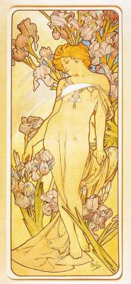 artist-mucha:  Iris, 1898, Alphonse Muchahttps://www.wikiart.org/en/alphonse-mucha/iris-1