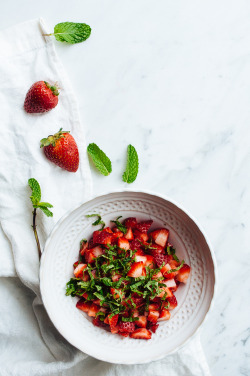 deliciousanddivine:  sweetoothgirl:    Strawberry and Mint Scones