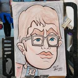 Doing caricatures today at Cosmos Chiropractic for Natick Nights.