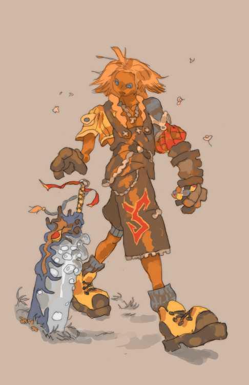 kneekspeeks:  Tidus from FFX, for the character design challenge