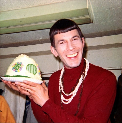 Musical interludes (Leonard Nimoy has recorded music over the years; he`s pictured in 1968 at a party for the release of his single “The Ballad of Bilbo Baggins”)