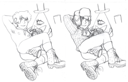 naughtypelli:  Might color the bottom one, idk. Drew it bc I