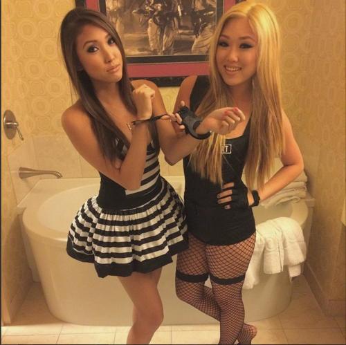 Hot Asian girl cuties locked up.