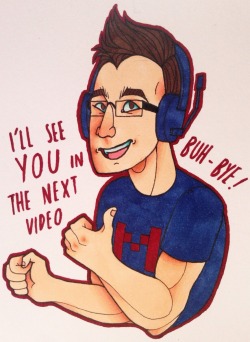 reeshhh:  Hello, my name’s Markiplier! I’m quite proud of this because I haven’t coloured using pens of any kind on quite a while. I think this has come out nicely and I’d be super duper happy if Mark saw it!P.s: could someone make the background