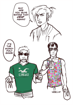 snk-official:  snk au where reiner and bertholdt are two douchey