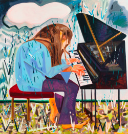    Dana Schutz. Piano in the Rain. 2012.    