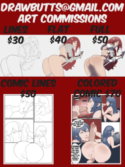 drawbutts: A new commission post to include comic pages.Character