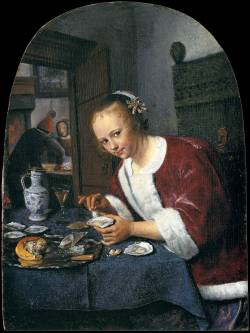 Jan Steen (Leiden 1626 - 1679), The oysters’ eater, 1658-60