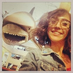 Spent the day in Balboa Park! #sharkphotobomb (at San Diego Natural History Museum)