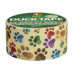 This paw print duct tape is adorable! http://www.duckbrand.com/products/duck-tape/printed-duck-tape/1503