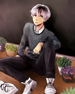 space-nagisa:aesthetic haise is my aesthetic tbhalso i drew a