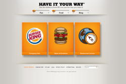 Burger King relaunched their new site today! You can see davids