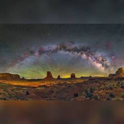 The Milky Way over Monument Valley #nasa #apod #milkyway #centralband