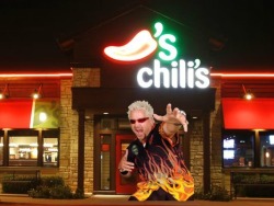 animeshrek:  My name is Guy Fieri and Welcome to Chili’s thank