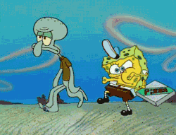 lulz-time:  Me when I walk with my mom somewhere  are you spongebob