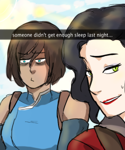 dragonclaws123:I did some korrasami snap chat pics today (based