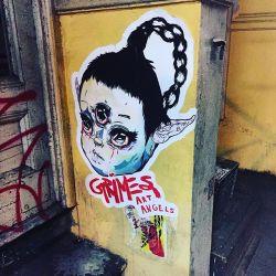 grinszs:  loveyouclaire:  Art Angels stickers are appearing around