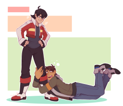 lunaartgallery:  Lance messed up again and made Kieth mad, is